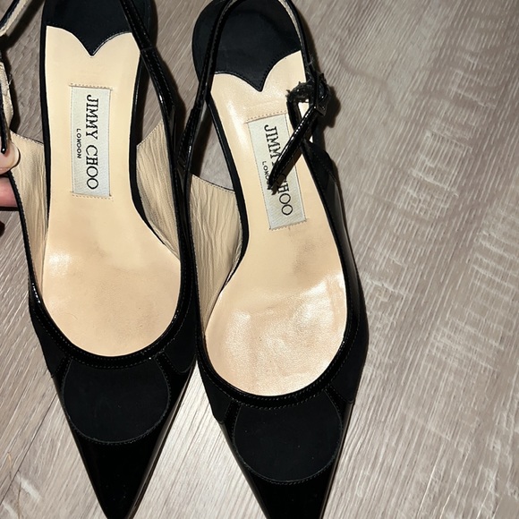 Jimmy Choo sling back kitten heel size 37.5 - Picture 5 of 8